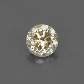 0.20 ct Yellow Diamond Gemstone, Diamond Gem in Diamond-Cut Shape for Sale.
