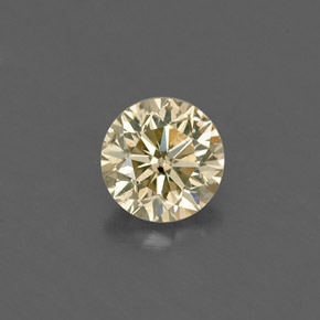 0.23 ct Yellow Diamond Gemstone, Diamond Gem in Diamond-Cut Shape for Sale.