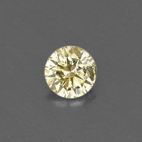 0.16 ct Yellow Diamond Gemstone, Diamond Gem in Diamond-Cut Shape for Sale.