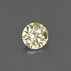 0.16 ct Yellow Diamond Stone, Natural Diamond in Diamond-Cut Shape for Sale
