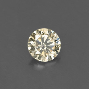 0.15 ct Yellow Diamond Stone, Natural Diamond in Diamond-Cut Shape for Sale