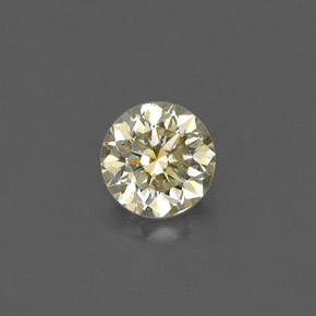 0.15 ct Yellow Diamond Gemstone, Diamond Gem in Diamond-Cut Shape for Sale.