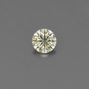 0.15 ct Yellow Diamond Gemstone, Diamond Gem in Diamond-Cut Shape for Sale.