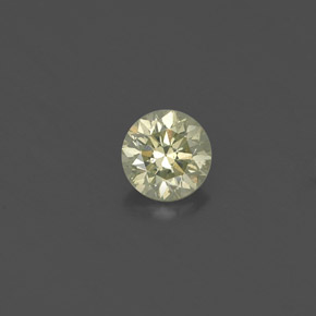 0.20 ct Yellow Diamond Gemstone, Diamond Gem in Diamond-Cut Shape for Sale.