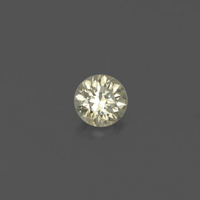 0.14 ct Yellow Diamond Stone, Natural Diamond in Diamond-Cut Shape for Sale