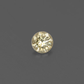 0.13 ct Yellow Diamond Stone, Natural Diamond in Diamond-Cut Shape for Sale