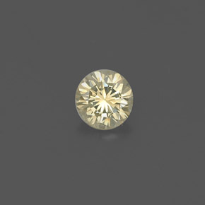 0.19 ct Yellow Diamond Gemstone, Diamond Gem in Diamond-Cut Shape for Sale.