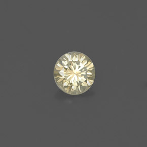 0.19 ct Yellow Diamond Stone, Natural Diamond in Diamond-Cut Shape for Sale