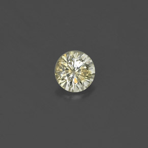 0.18 ct Yellow Diamond Gemstone, Diamond Gem in Diamond-Cut Shape for Sale.