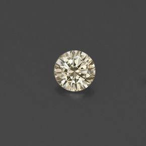 0.16 ct Yellow Diamond Gemstone, Diamond Gem in Diamond-Cut Shape for Sale.