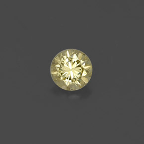 0.21 ct Yellow Diamond Gemstone, Diamond Gem in Diamond-Cut Shape for Sale.
