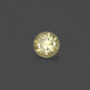 0.21 ct Yellow Diamond Stone, Natural Diamond in Diamond-Cut Shape for Sale