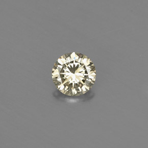 0.19 ct Yellow Diamond Gemstone, Diamond Gem in Diamond-Cut Shape for Sale.