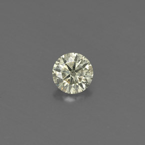 0.18 ct Yellow Diamond Gemstone, Diamond Gem in Diamond-Cut Shape for Sale.