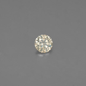 0.10 ct Yellow Diamond Stone, Natural Diamond in Diamond-Cut Shape for Sale