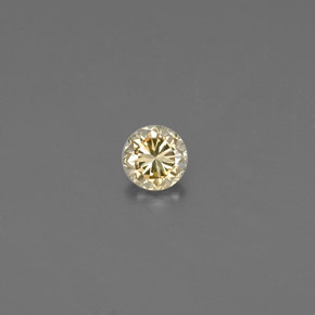 0.09 ct Yellow Diamond Gemstone, Diamond Gem in Diamond-Cut Shape for Sale.