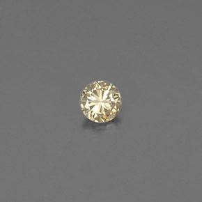 0.09 ct Yellow Diamond Stone, Natural Diamond in Diamond-Cut Shape for Sale