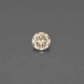 0.08 ct Yellow Diamond Gemstone, Diamond Gem in Diamond-Cut Shape for Sale.