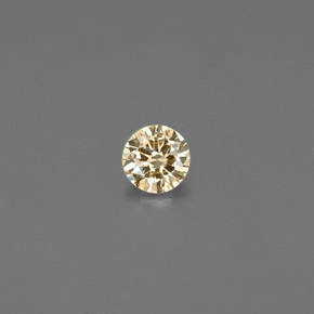0.07 ct Yellow Diamond Gemstone, Diamond Gem in Diamond-Cut Shape for Sale.