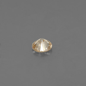 Diamond Gemstone in 2.8 mm Size for Sale, Diamond Stone in Champagne Color
