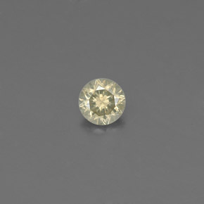 0.10 ct Yellow Diamond Gemstone, Diamond Gem in Diamond-Cut Shape for Sale.