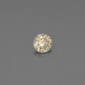 0.10 ct Yellow Diamond Stone, Natural Diamond in Diamond-Cut Shape for Sale