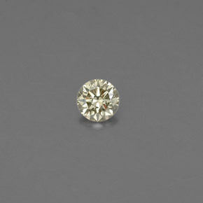 0.09 ct Yellow Diamond Gemstone, Diamond Gem in Diamond-Cut Shape for Sale.