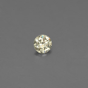0.09 ct Yellow Diamond Stone, Natural Diamond in Diamond-Cut Shape for Sale
