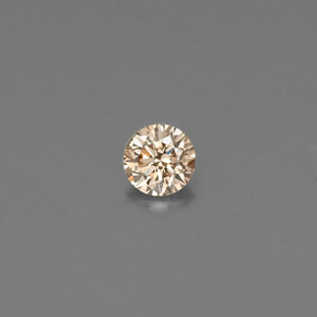 0.08 ct Yellow Diamond Gemstone, Diamond Gem in Diamond-Cut Shape for Sale.