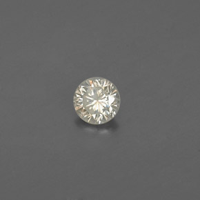 0.09 ct Yellow Diamond Stone, Natural Diamond in Diamond-Cut Shape for Sale