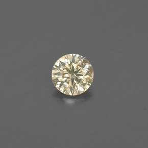 0.14 ct Yellow Diamond Gemstone, Diamond Gem in Diamond-Cut Shape for Sale.