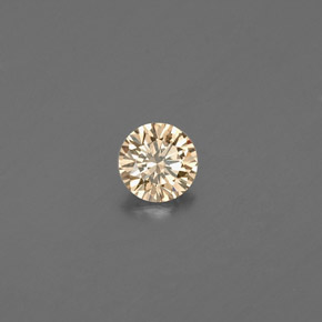 0.09 ct Yellow Diamond Stone, Natural Diamond in Diamond-Cut Shape for Sale