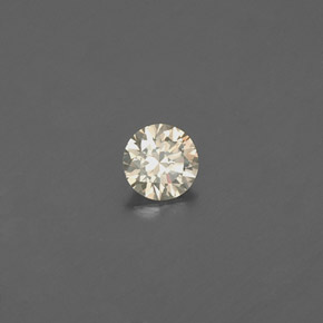 0.08 ct Yellow Diamond Stone, Natural Diamond in Diamond-Cut Shape for Sale