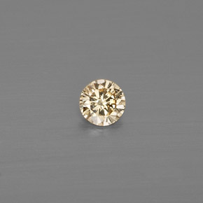 0.12 ct Yellow Diamond Gemstone, Diamond Gem in Diamond-Cut Shape for Sale.