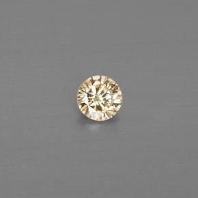 0.12 ct Yellow Diamond Stone, Natural Diamond in Diamond-Cut Shape for Sale