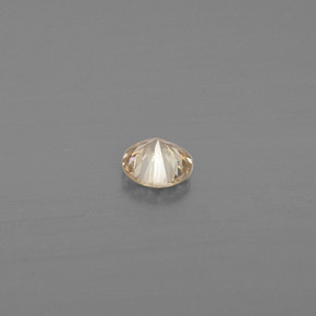 Diamond Gemstone in 3 mm (calibrated) Size for Sale, Diamond Stone in Champagne Color