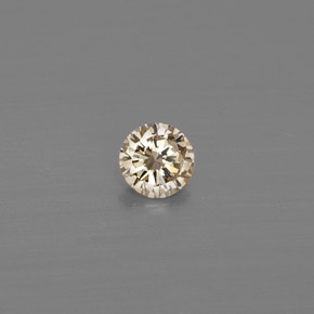 0.08 ct Yellow Diamond Stone, Natural Diamond in Diamond-Cut Shape for Sale