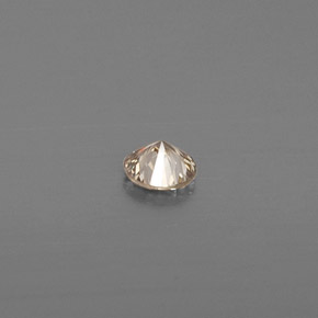 Diamond Gemstone in 3 mm (calibrated) Size for Sale, Diamond Stone in Champagne Color