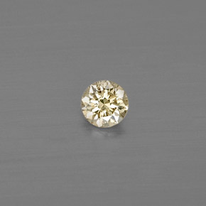 0.08 ct Yellow Diamond Stone, Natural Diamond in Diamond-Cut Shape for Sale