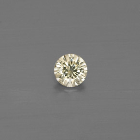 0.09 ct Yellow Diamond Gemstone, Diamond Gem in Diamond-Cut Shape for Sale.