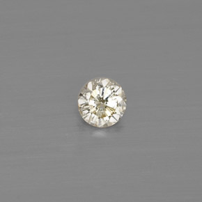 0.10 ct Yellow Diamond Gemstone, Diamond Gem in Diamond-Cut Shape for Sale.