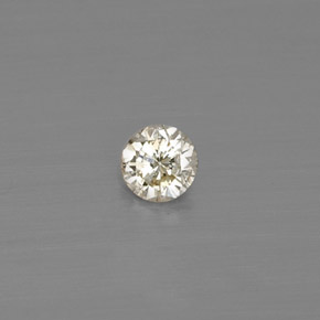0.10 ct Yellow Diamond Stone, Natural Diamond in Diamond-Cut Shape for Sale