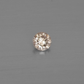 0.08 ct Yellow Diamond Stone, Natural Diamond in Diamond-Cut Shape for Sale