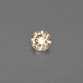 0.11 ct Yellow Diamond Gemstone, Diamond Gem in Diamond-Cut Shape for Sale.
