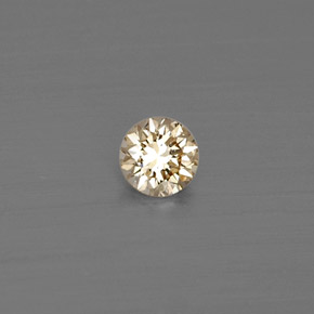 0.11 ct Yellow Diamond Stone, Natural Diamond in Diamond-Cut Shape for Sale