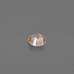 Diamond Gemstone in 3 mm (calibrated) Size for Sale, Diamond Stone in Champagne Color