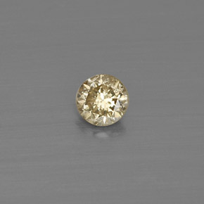0.13 ct Yellow Diamond Gemstone, Diamond Gem in Diamond-Cut Shape for Sale.