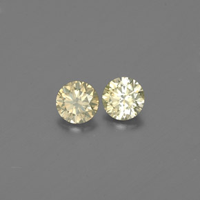 0.23 ct Yellow Diamond Stone, Natural Diamond in Diamond-Cut Shape for Sale