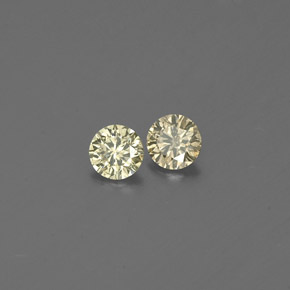 0.15 ct Yellow Diamond Stone, Natural Diamond in Diamond-Cut Shape for Sale