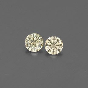 0.19 ct Yellow Diamond Gemstone, Diamond Gem in Diamond-Cut Shape for Sale.